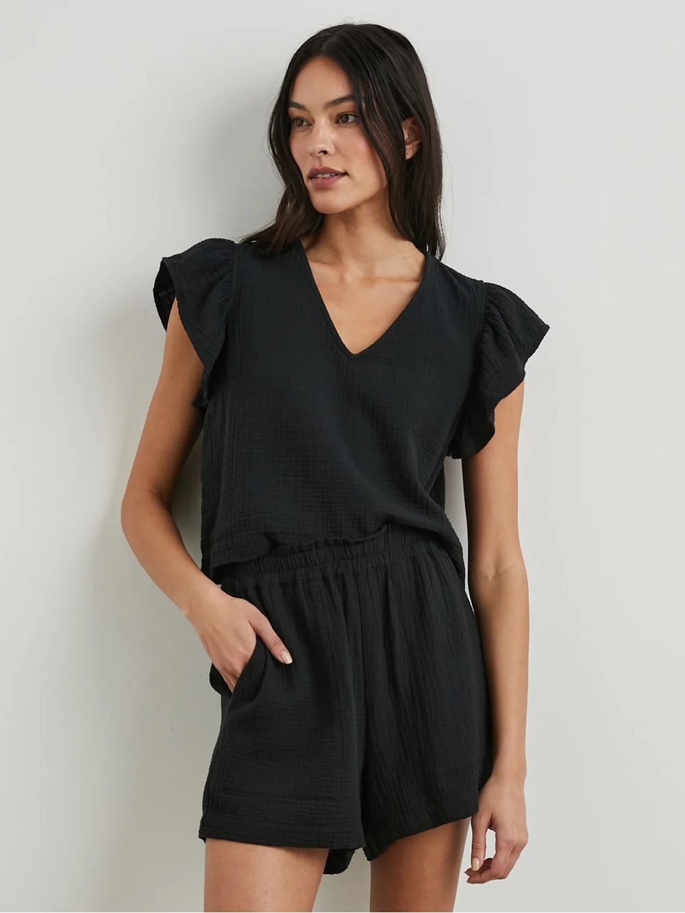 NWT Rails Miley Top & Leighton Shorts in Black